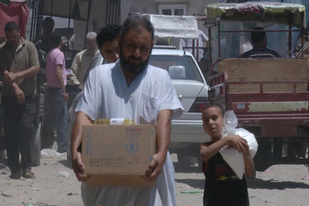 WFP and partners reach more residents of Gaza with life saving food Location: Gaza (For the Media)